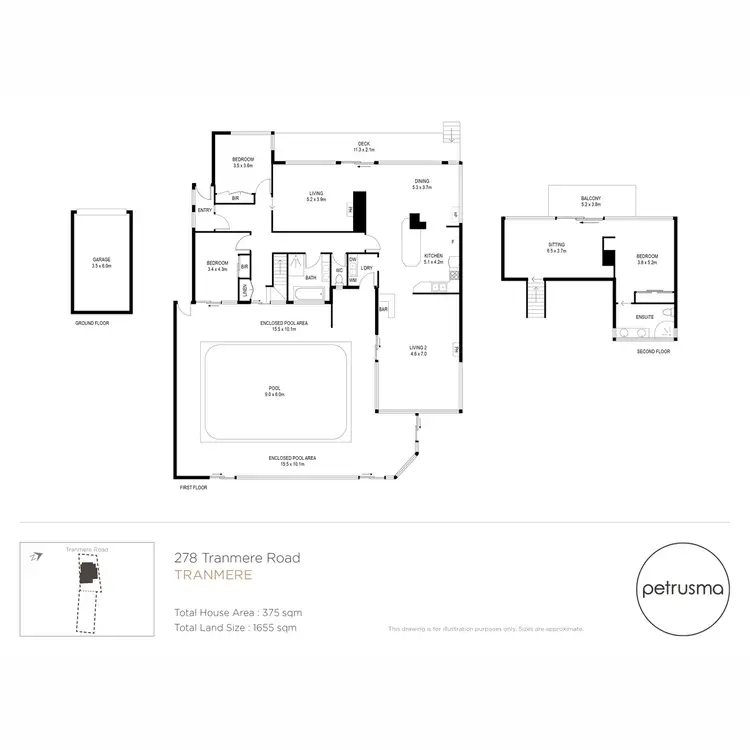 Floorplan of Homely house listing, 278 Tranmere Road, Tranmere TAS 7018