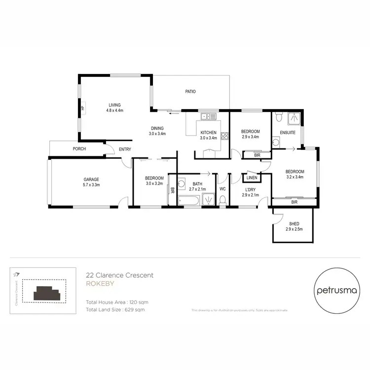 Floorplan of Homely house listing, 22 Clarence Crescent, Rokeby TAS 7019