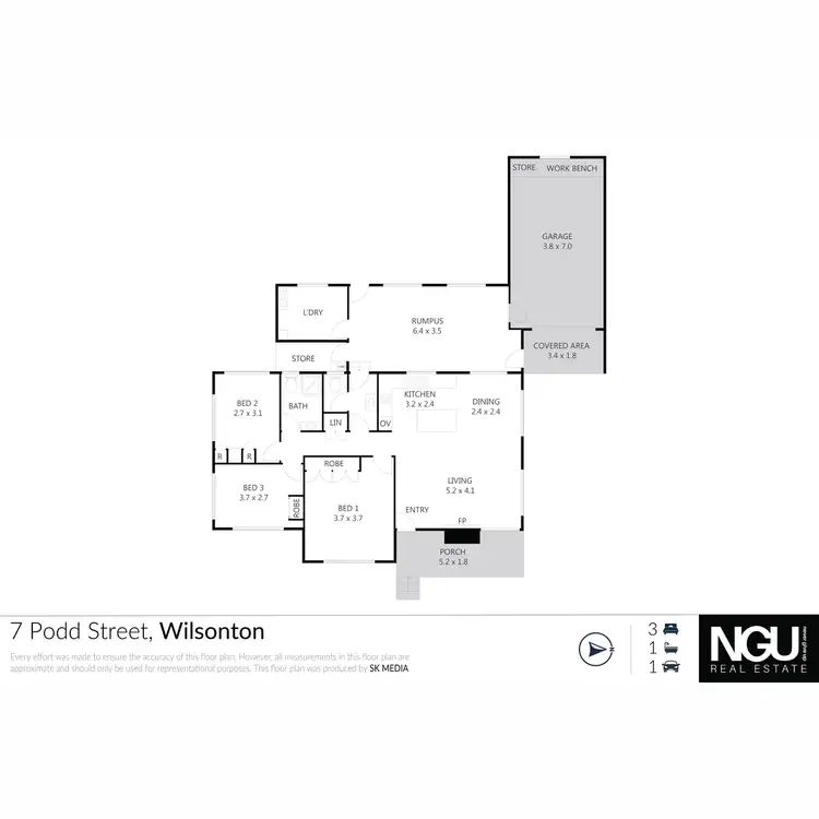 Floorplan of Homely house listing, 7 Podd Street, Wilsonton QLD 4350
