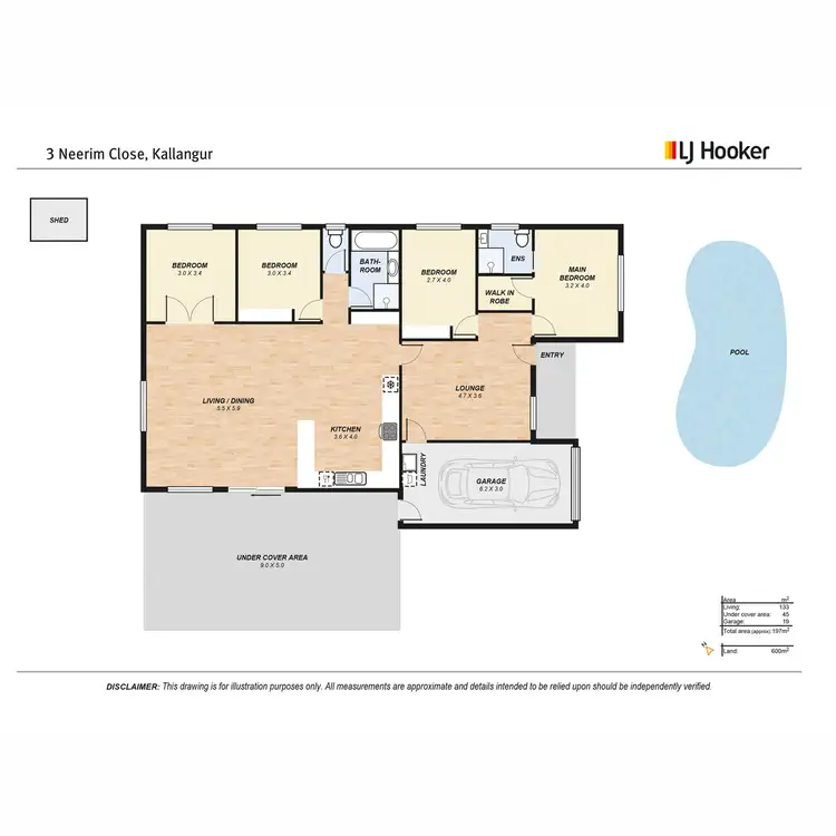 Floorplan of Homely house listing, 3 Neerim Close, Kallangur QLD 4503