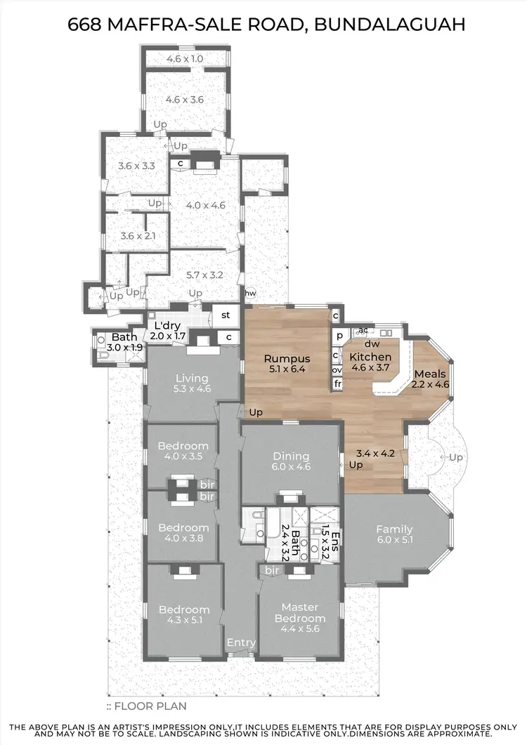 Floorplan of Homely house listing, 668 Maffra-Sale Road, Bundalaguah VIC 3851
