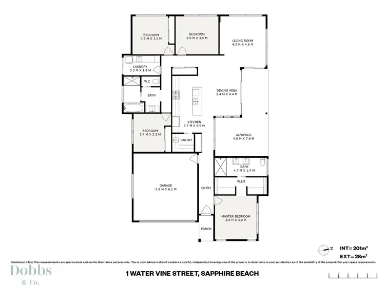 Floorplan of Homely house listing, 1 Water Vine Street, Sapphire Beach NSW 2450