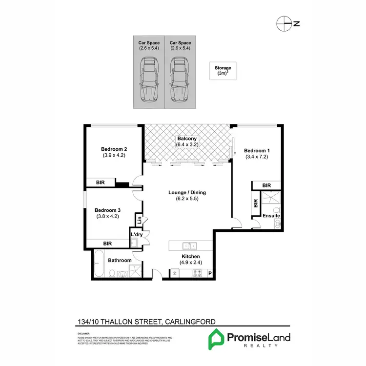 Floorplan of Homely apartment listing, 134/10 Thallon Street, Carlingford NSW 2118
