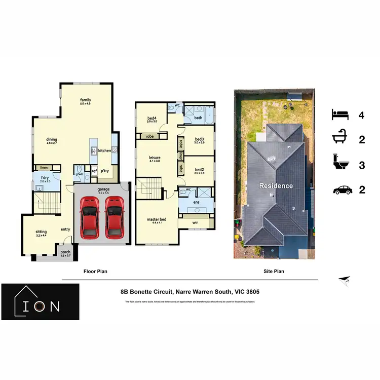 Floorplan of Homely house listing, 8B Bonette Circuit, Narre Warren South VIC 3805