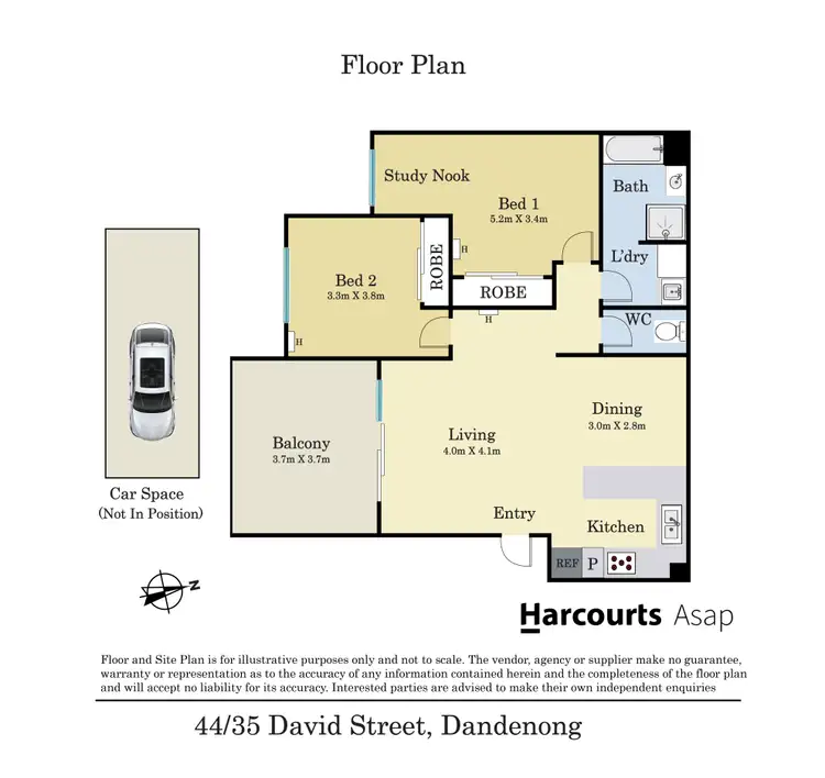 Floorplan of Homely apartment listing, 44/35 David Street, Dandenong VIC 3175
