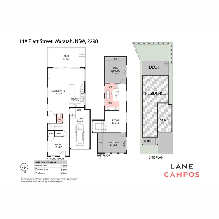 Floorplan of Homely house listing, 14A Platt Street, Waratah NSW 2298