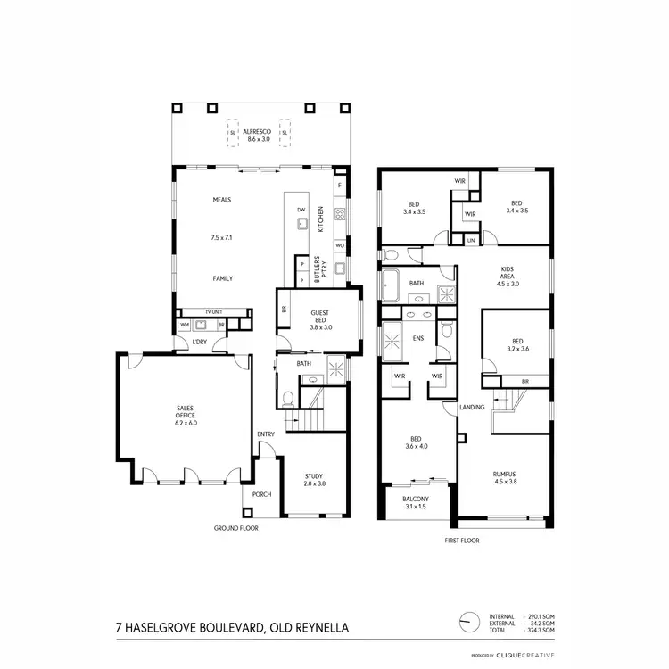 Floorplan of Homely other listing, 7 Haselgrove Boulevard, Old Reynella SA 5161