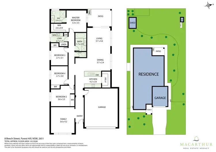 Floorplan of Homely house listing, 8 Beech Street, Forest Hill NSW 2651