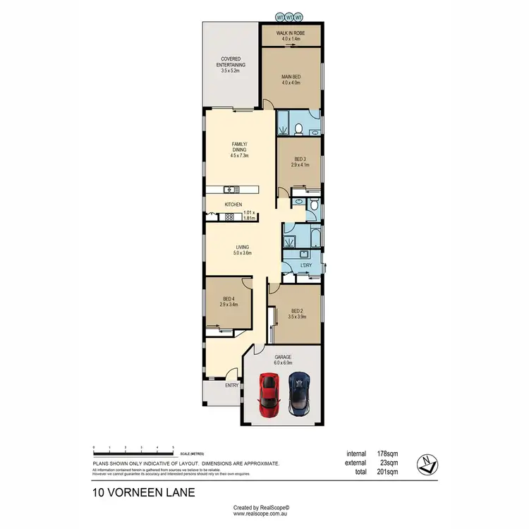 Floorplan of Homely house listing, 10 Vorneen Lane, Mitchelton QLD 4053