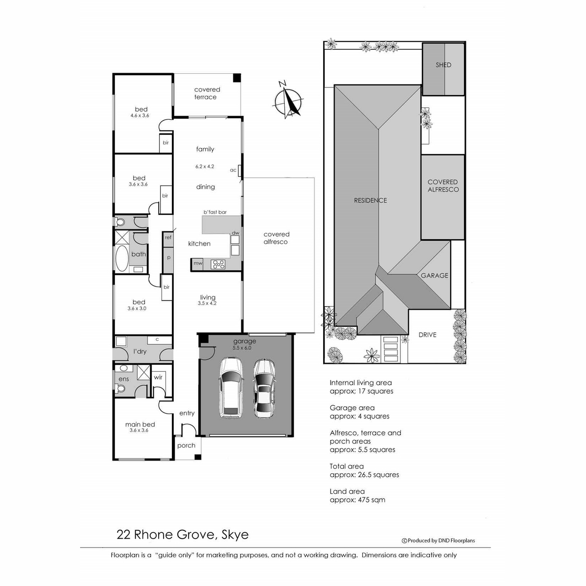 Floorplan of Homely house listing, 22 Rhone Grove, Skye VIC 3977