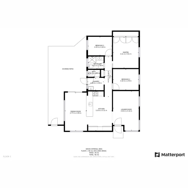 Floorplan of Homely semi-detached listing, 2 Chedworth Way, Eden Hill WA 6054
