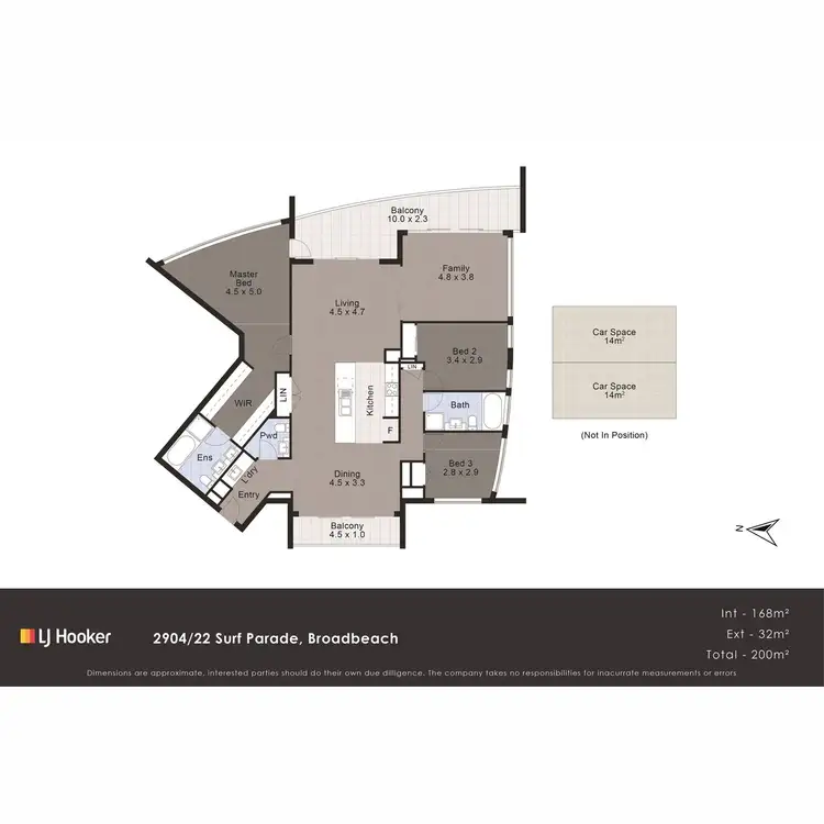 Floorplan of Homely apartment listing, 2904/22 Surf Parade, Broadbeach QLD 4218