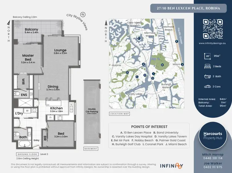 Floorplan of Homely apartment listing, 27/10 Ben Lexcen Place, Robina QLD 4226