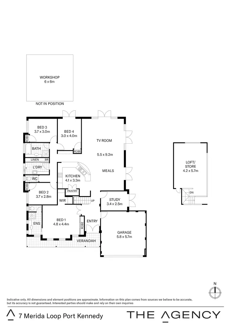 Floorplan of Homely house listing, 7 Merida Loop, Port Kennedy WA 6172