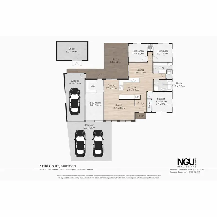 Floorplan of Homely house listing, 7 Elki Court, Marsden QLD 4132