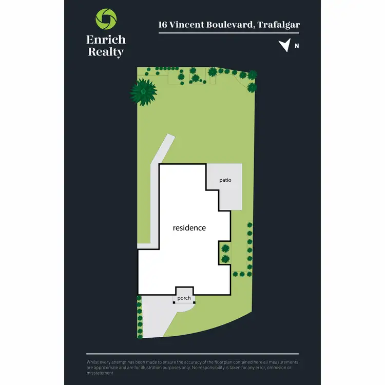Floorplan of Homely house listing, 16 Vincent Boulevard, Trafalgar VIC 3824