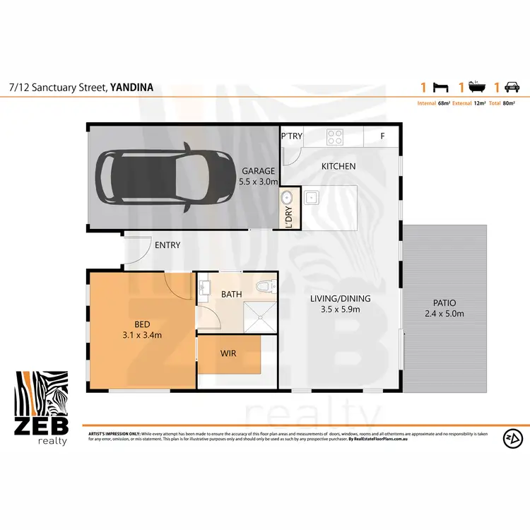 Floorplan of Homely house listing, 7/12 Sanctuary Street, Yandina QLD 4561