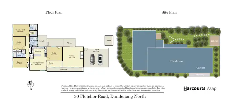 Floorplan of Homely house listing, 30 Fletcher Road, Dandenong North VIC 3175