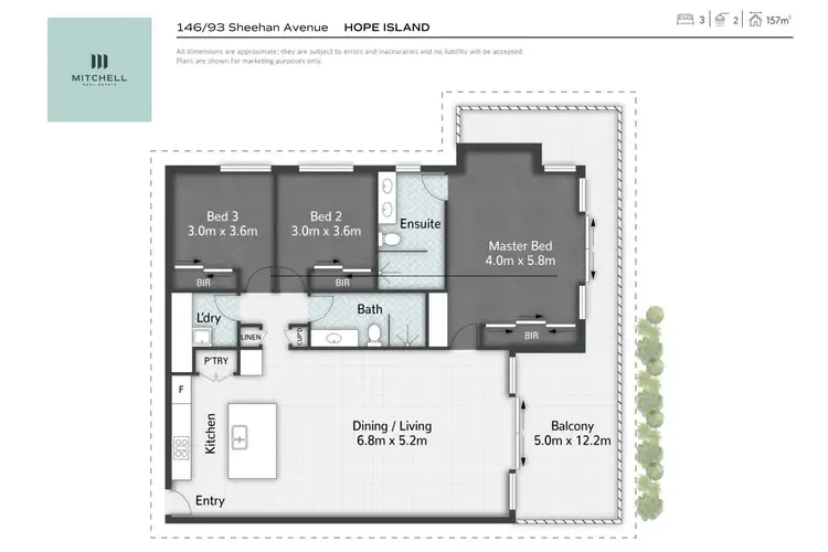 Floorplan of Homely apartment listing, 146/93 Sheehan Avenue, Hope Island QLD 4212
