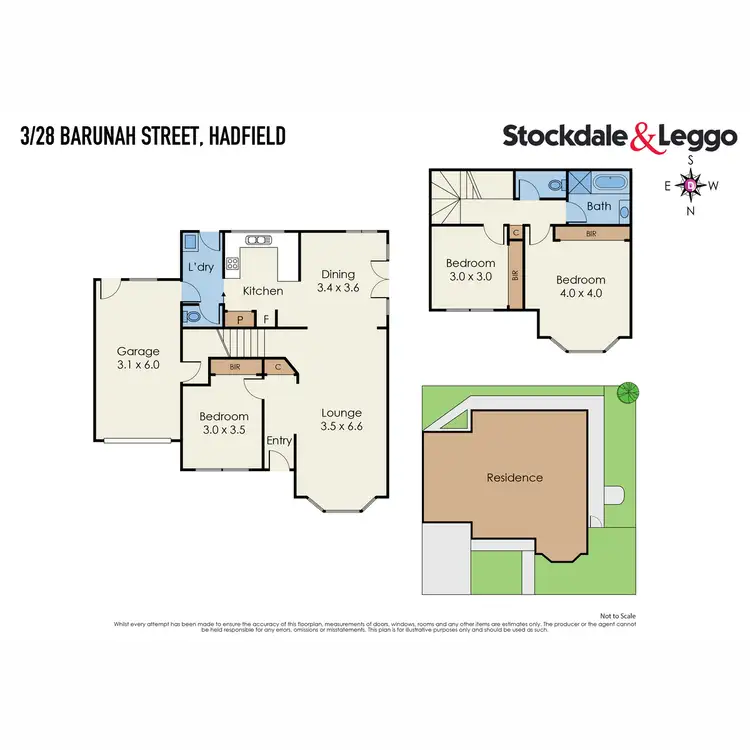 Floorplan of Homely townhouse listing, 3/28 Barunah Street, Hadfield VIC 3046
