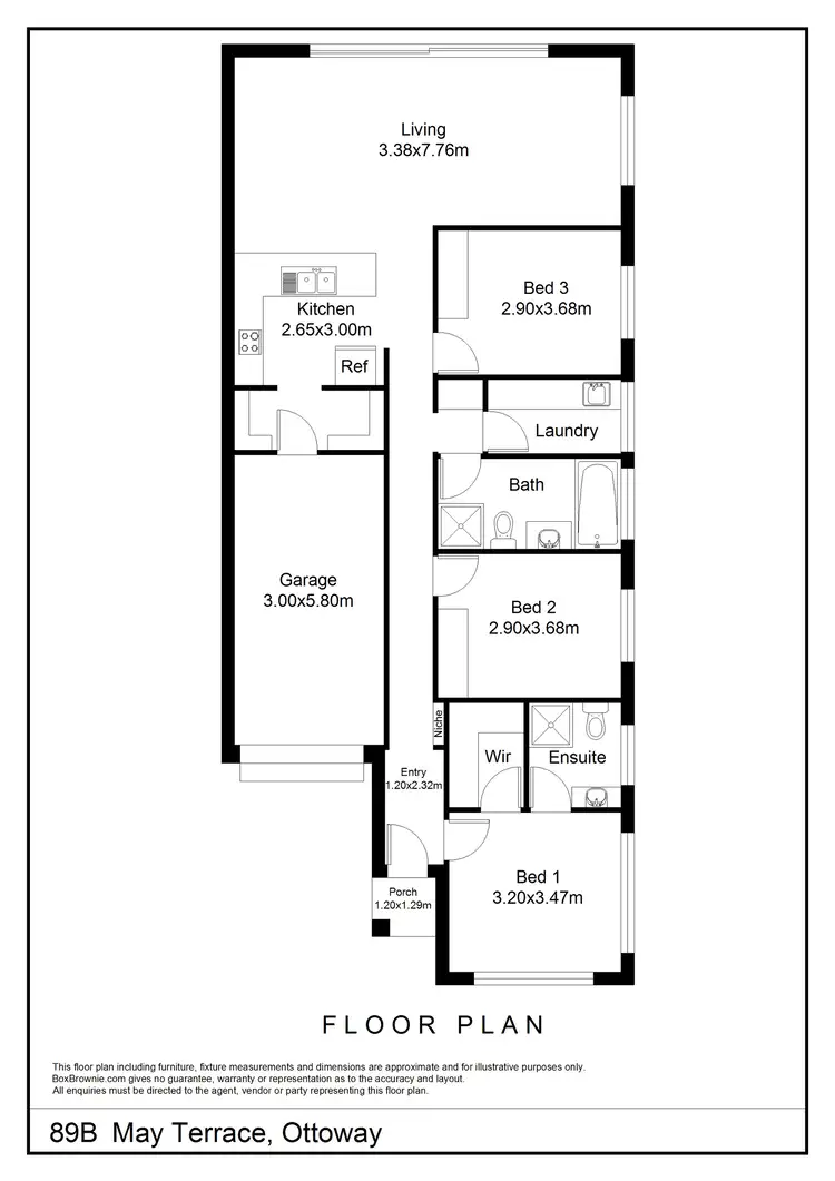 Floorplan of Homely house listing, 89B May Terrace, Ottoway SA 5013