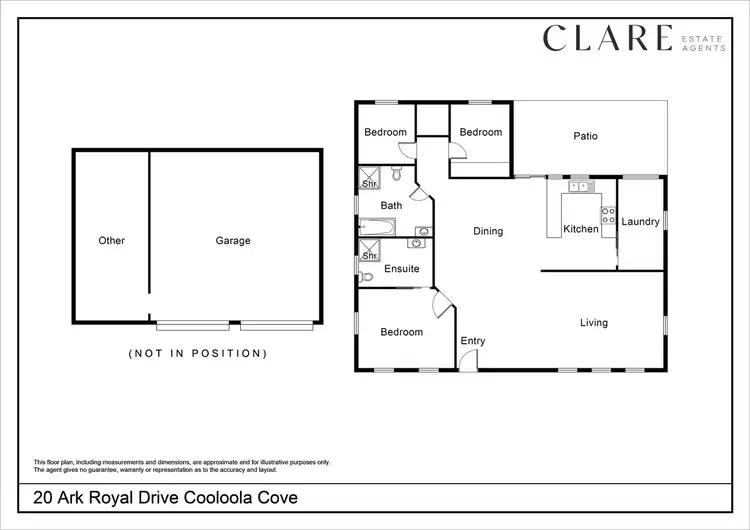 Floorplan of Homely house listing, 20 Ark Royal Drive, Cooloola Cove QLD 4580