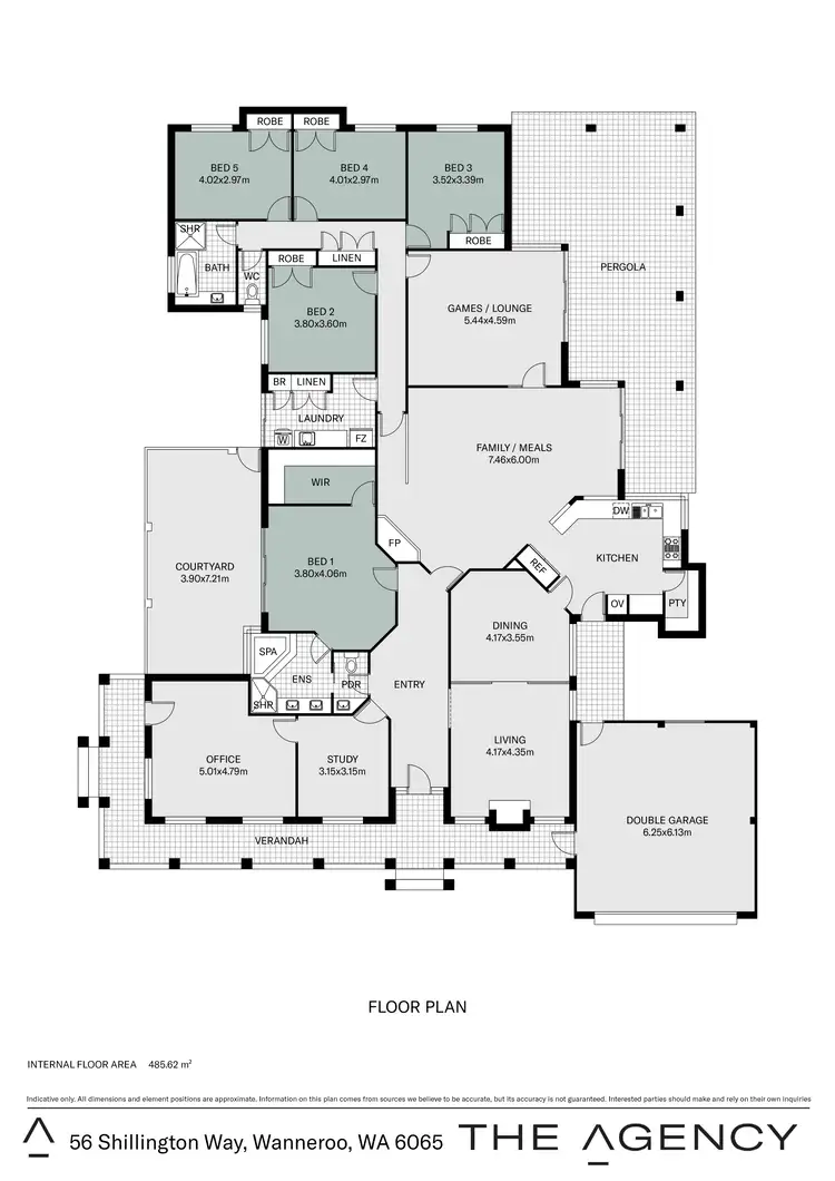 Floorplan of Homely rural property listing, 56 Shillington Way, Wanneroo WA 6065