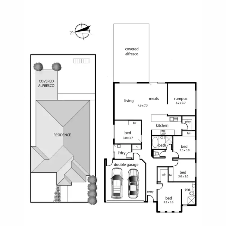 Floorplan of Homely house listing, 34 Fieldstone Crescent, Cranbourne North VIC 3977