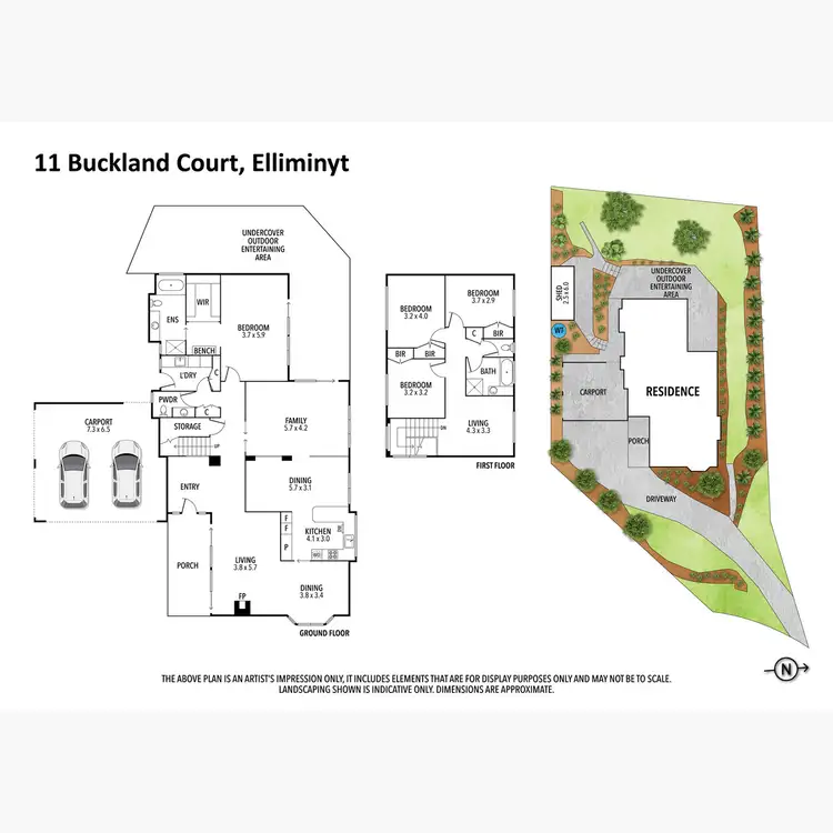 Floorplan of Homely house listing, 11 Buckland Court, Elliminyt VIC 3250
