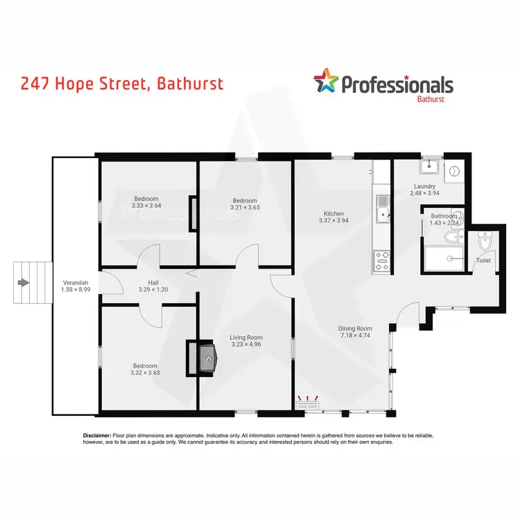 Floorplan of Homely house listing, 247 Hope Street, Bathurst NSW 2795