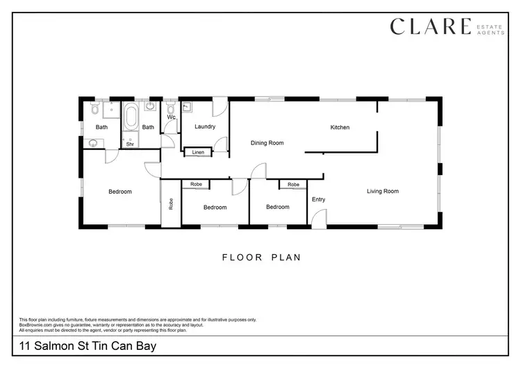 Floorplan of Homely house listing, 11 Salmon Street, Tin Can Bay QLD 4580