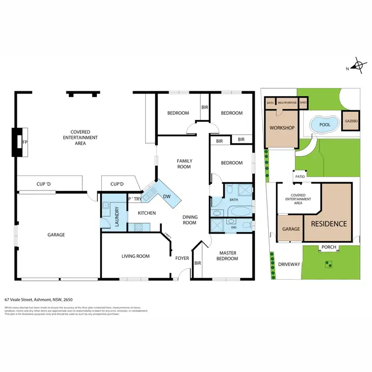 Floorplan of Homely house listing, 67 Veale Street, Ashmont NSW 2650