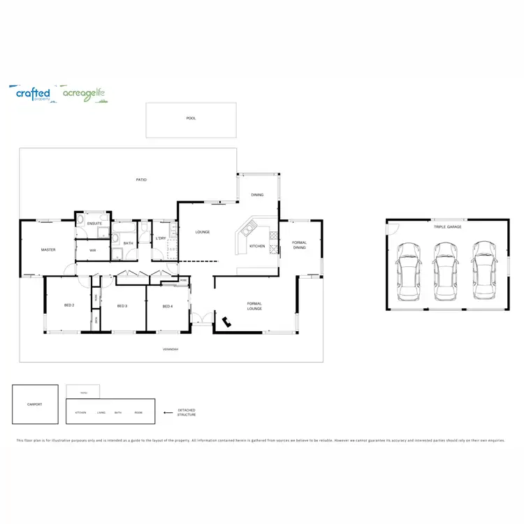 Floorplan of Homely rural property listing, 23 Mackunda Court, Park Ridge South QLD 4125