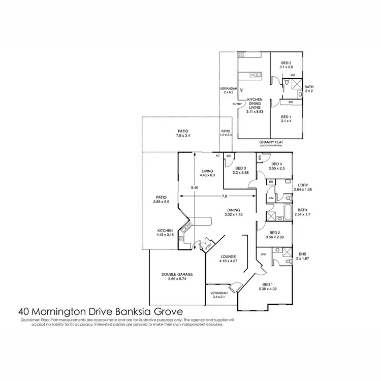 Floorplan of Homely house listing, 40 Mornington Drive, Banksia Grove WA 6031