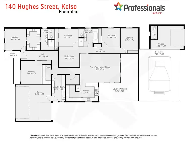 Floorplan of Homely house listing, 140 Hughes Street, Kelso NSW 2795