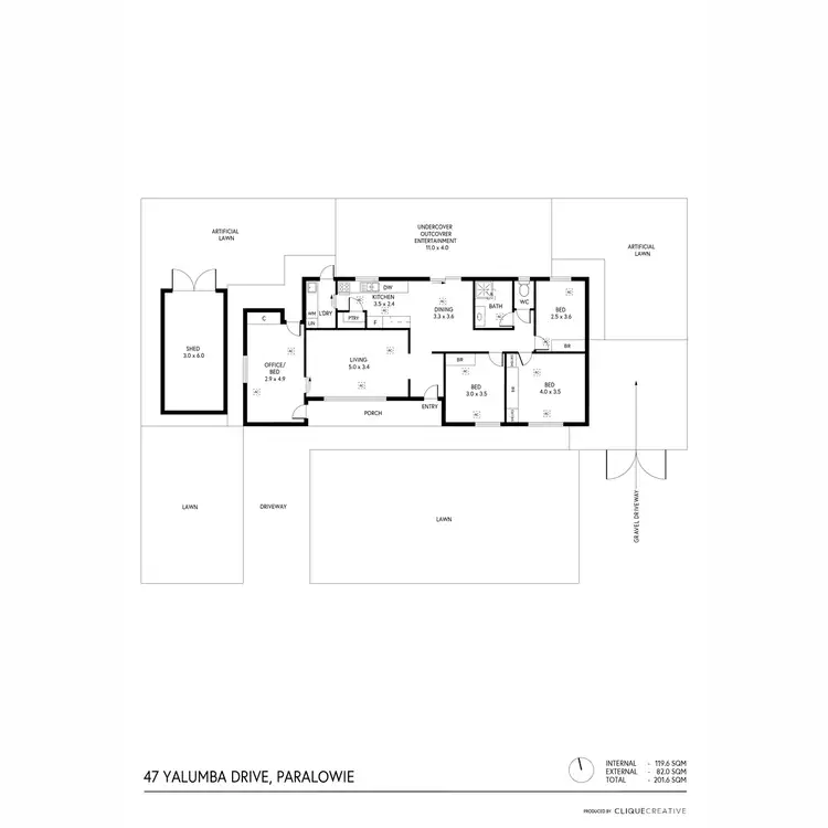 Floorplan of Homely house listing, 47 Yalumba Drive, Paralowie SA 5108