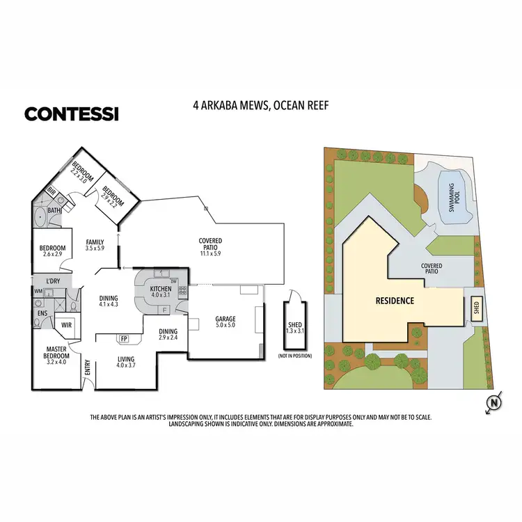 Floorplan of Homely house listing, 4 Arkaba Mews, Ocean Reef WA 6027