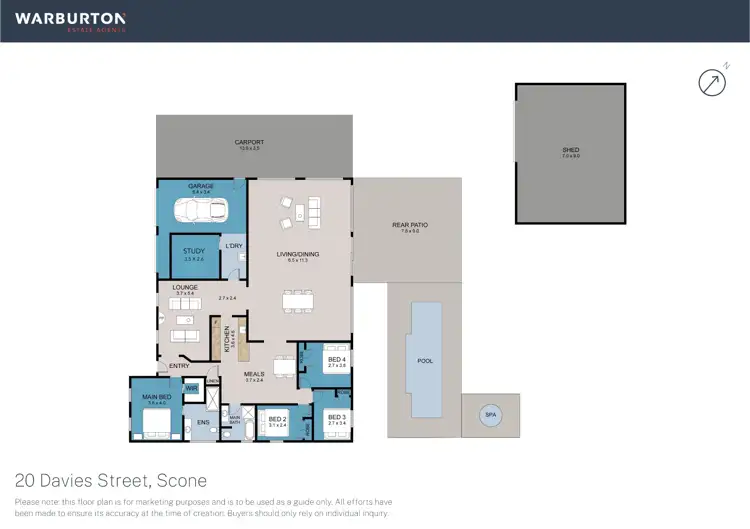 Floorplan of Homely house listing, 20 Davies Street, Scone NSW 2337