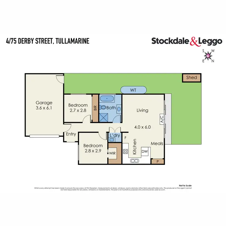 Floorplan of Homely unit listing, 4/75 Derby Street, Tullamarine VIC 3043