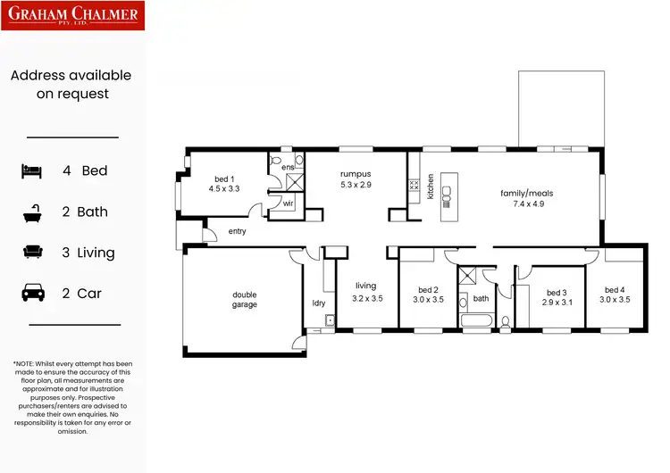 Floorplan of Homely house listing, Address available on request