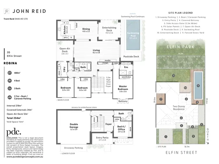 Floorplan of Homely house listing, 20 Elfin Street, Robina QLD 4226