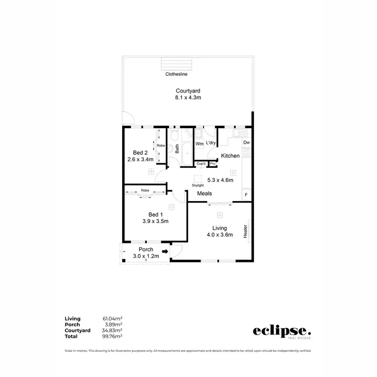 Floorplan of Homely unit listing, 19/33 Austral Terrace, Morphettville SA 5043