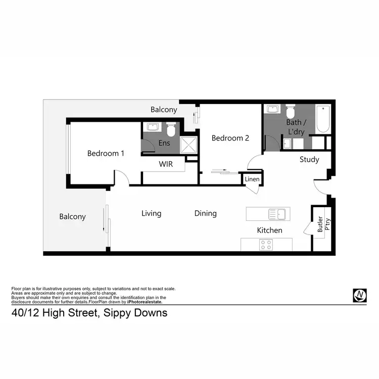 Floorplan of Homely apartment listing, 40/12 High Street, Sippy Downs QLD 4556