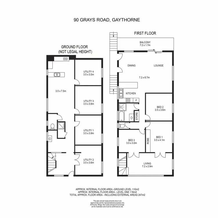 Floorplan of Homely house listing, 90 Grays Road, Gaythorne QLD 4051