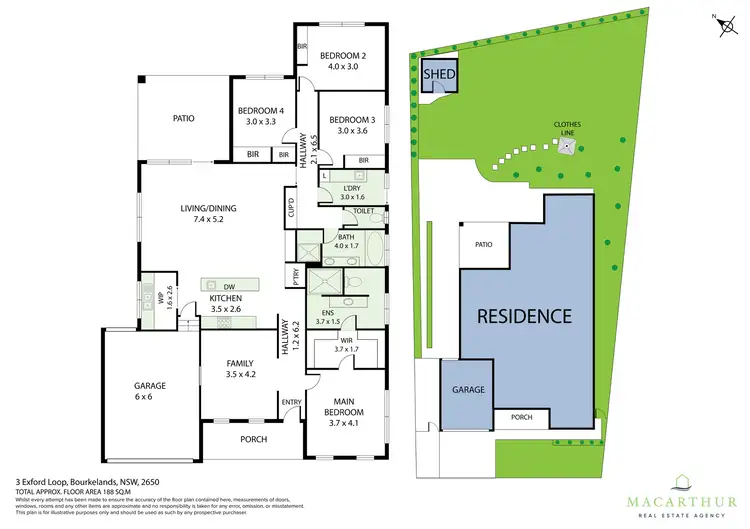 Floorplan of Homely house listing, 3 Exford Loop, Bourkelands NSW 2650