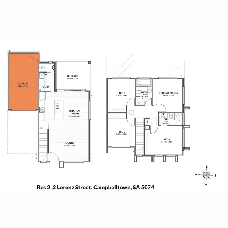 Floorplan of Homely house listing, 2/2 Lorenz Street, Campbelltown SA 5074