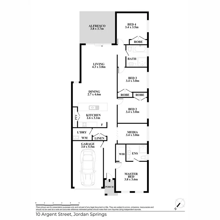 Floorplan of Homely house listing, 10 Argent Street, Jordan Springs NSW 2747