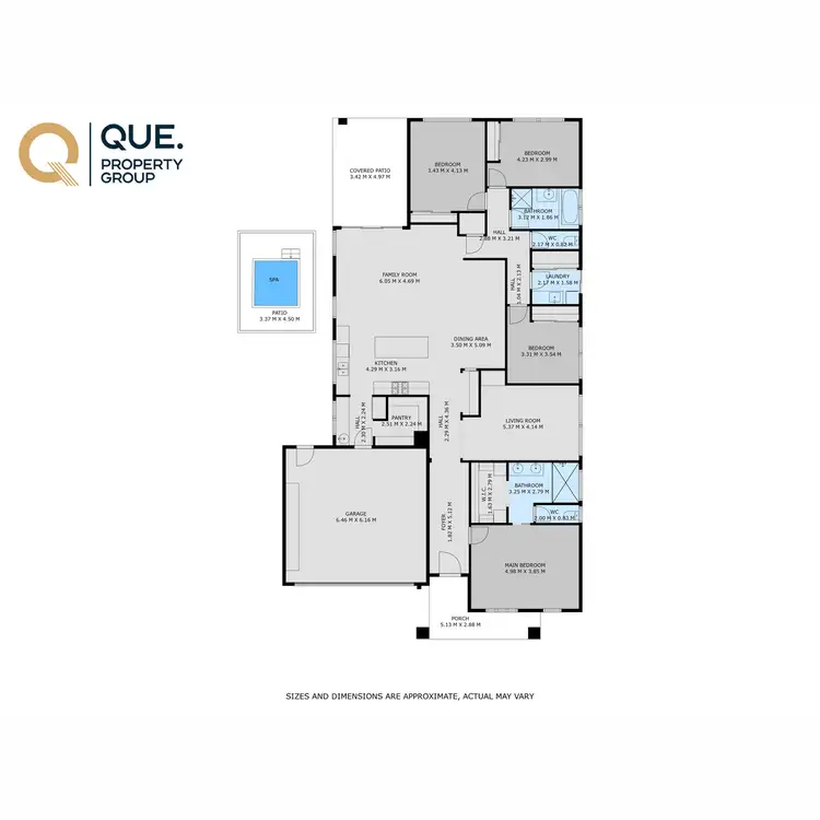 Floorplan of Homely house listing, 13 MacGibbon Street, Baranduda VIC 3691