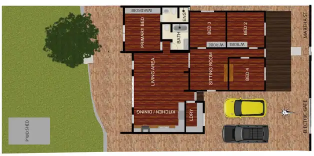 Floorplan of Homely house listing, 3 Martha Street, South Fremantle WA 6162