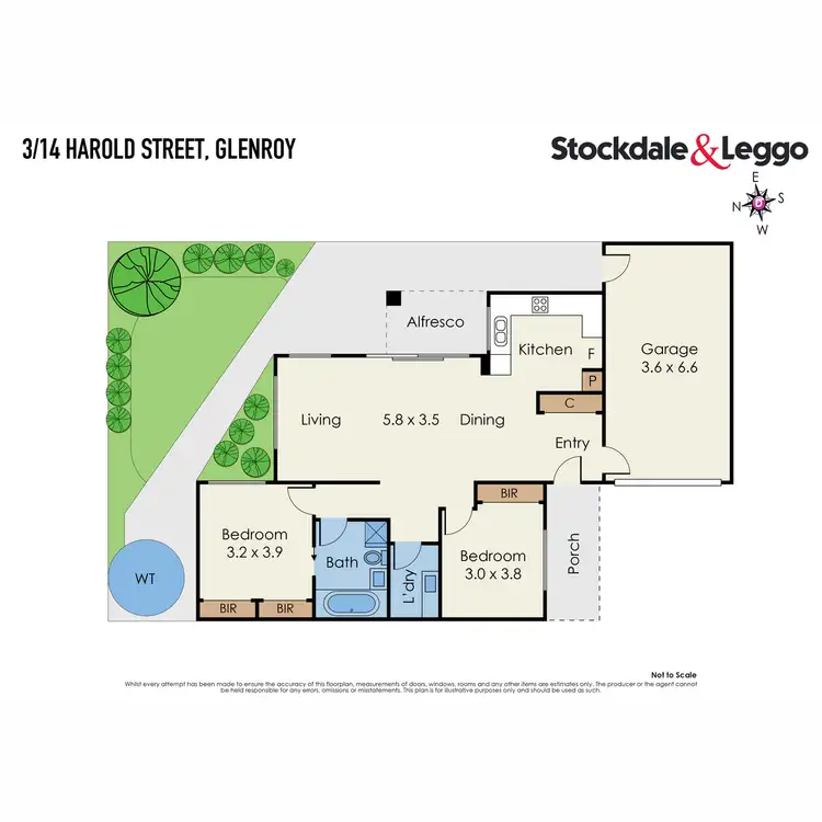 Floorplan of Homely unit listing, 3/14 Harold Street, Glenroy VIC 3046